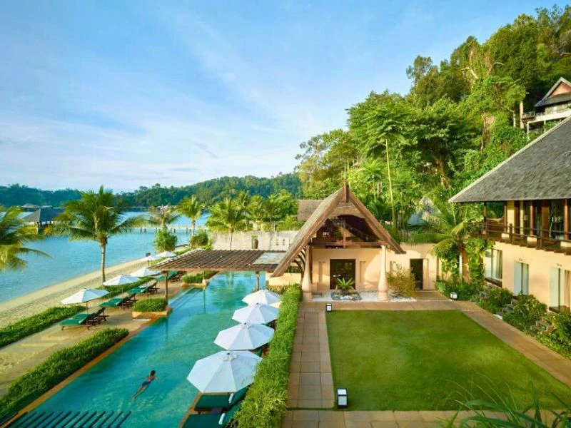 Resort op Gaya island - Borneo