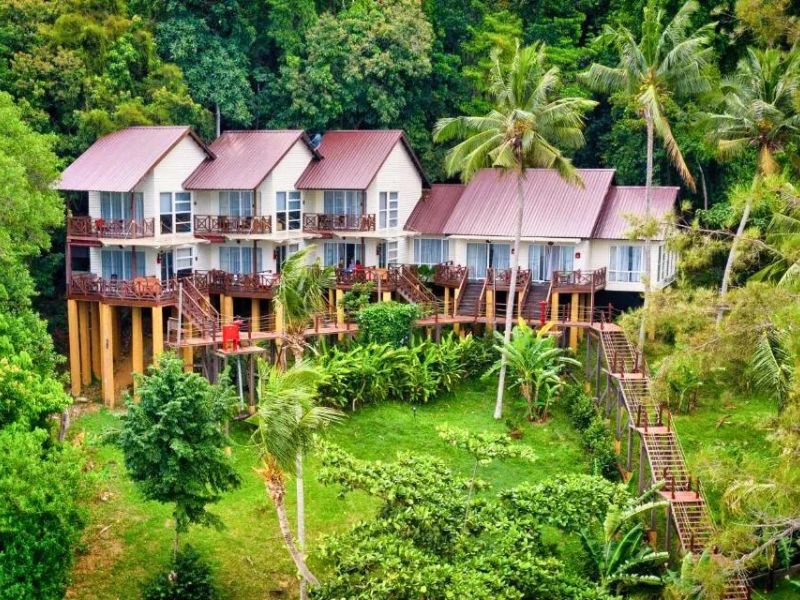 Hotel in Palau Manukan op Borneo