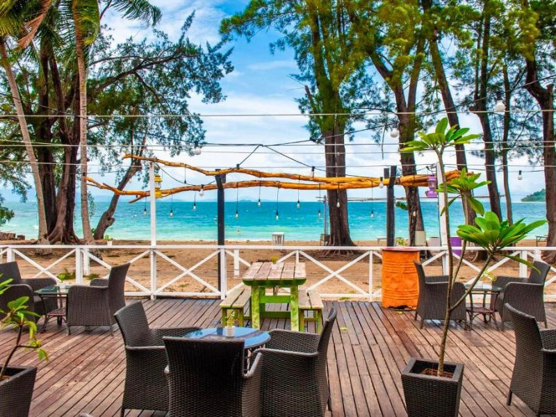 Hotel in Palau Manukan op Borneo