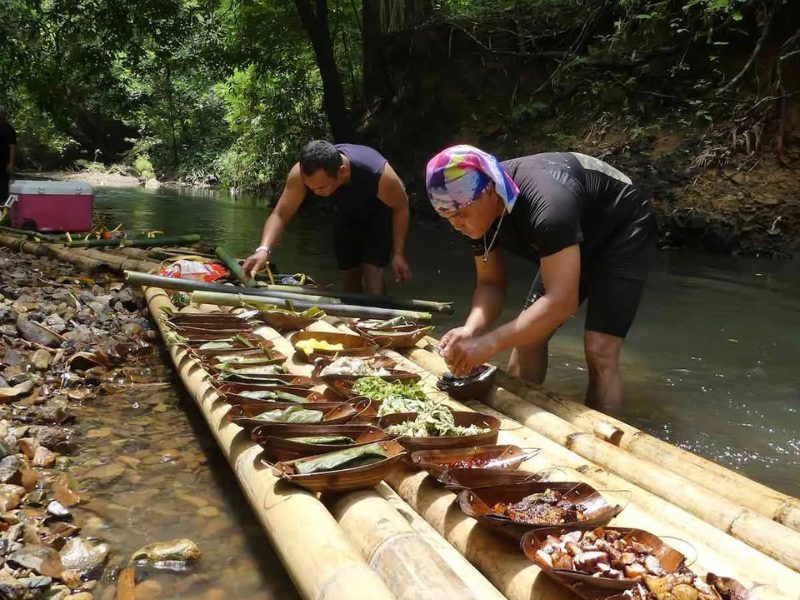 bamboo lunch kuching sarawak