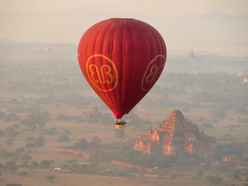 Vakantie Myanmar ballon
