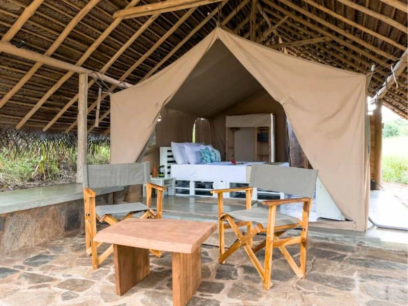 Sri Lanka glamping in Gal Oya