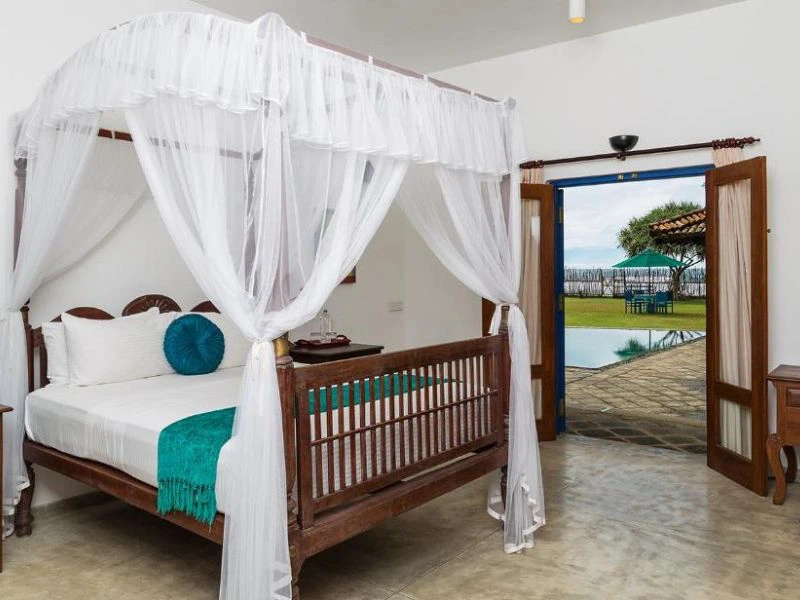 slaapkamer hotel mirissa