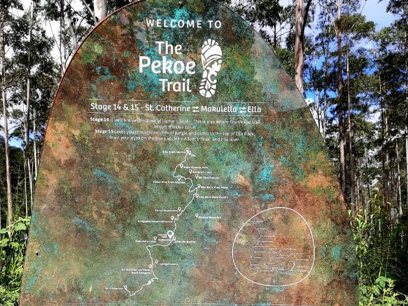 Pekoe Trail sign