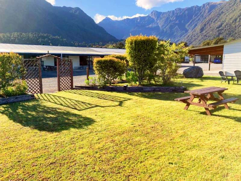 Fox Glacier motel Nieuw-Zeeland