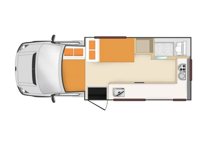 Nieuw Zeeland - Euro camper - nacht