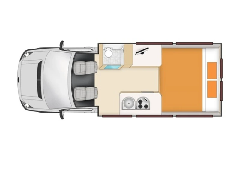 Nieuw Zeeland - Euro tourer camper - nacht