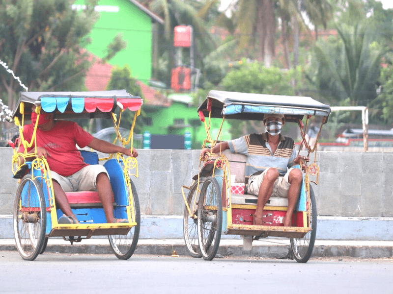 Vervoersmiddelen Indonesië - Tuktuk