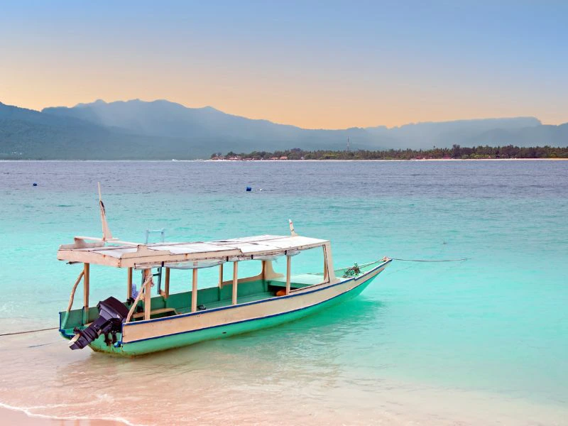 boot naar de Gili eilanden