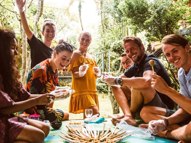 Dining with locals, Indonesia