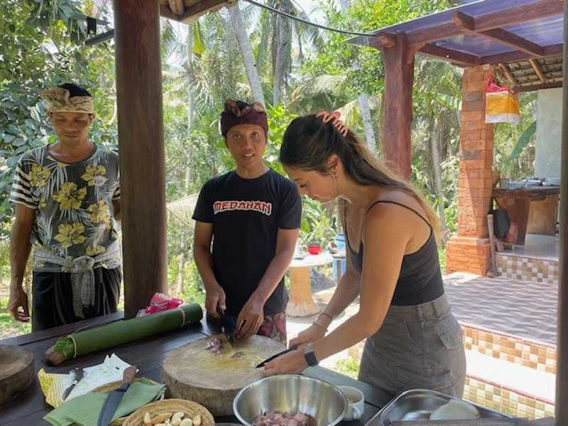 Koken bij Ubud Indonesie