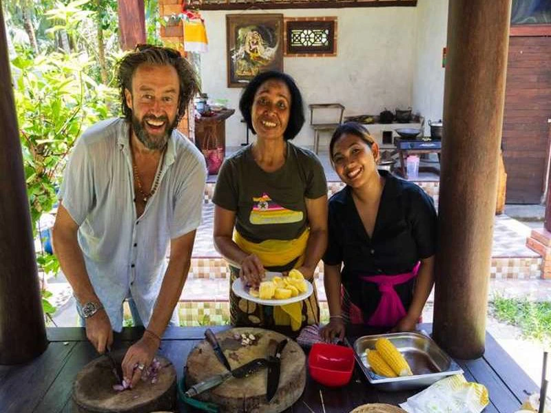 Koken bij Ubud Indonesie