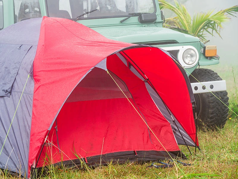 kamperen met een landcruiser