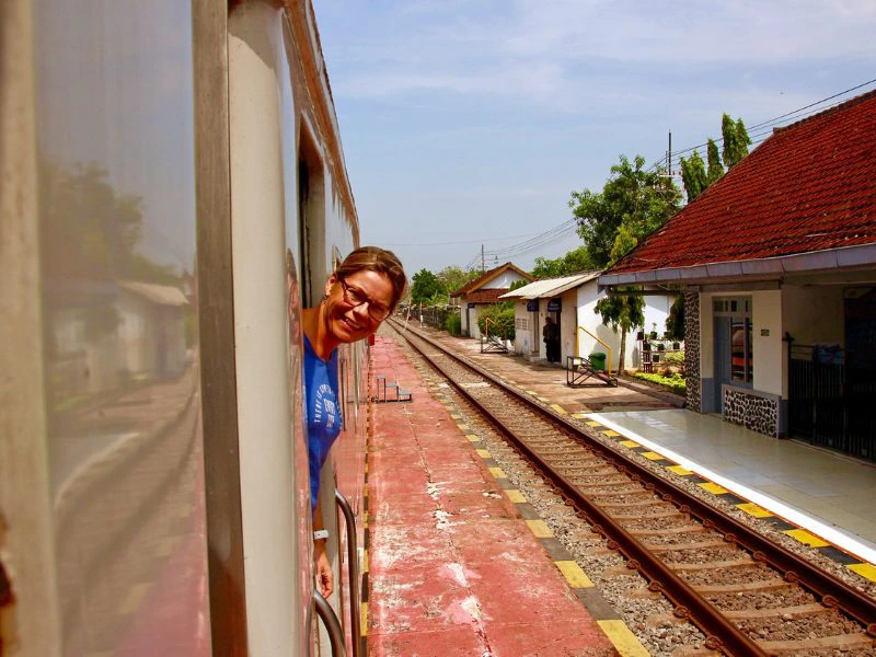 Treinrit op Java Indonesie