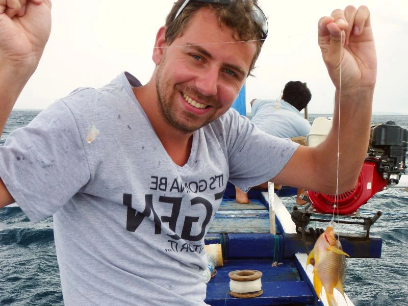 Vissen bij Lovina Bali