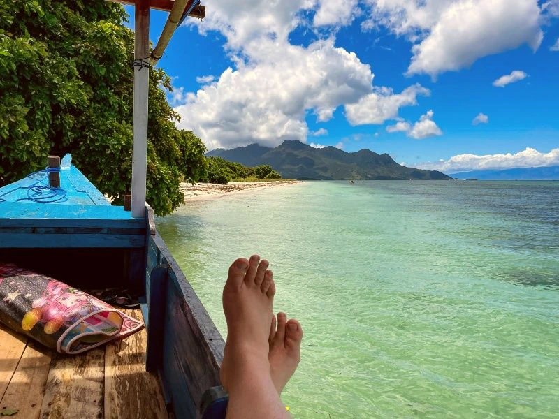 Maumere eilanden voor de kust