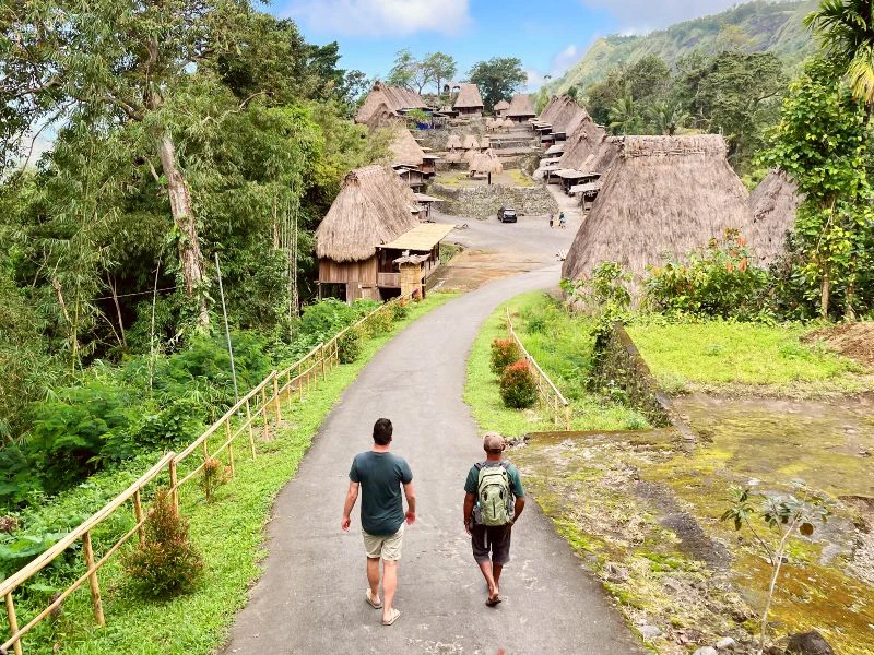 Lokale dorpen op Flores Indonesie