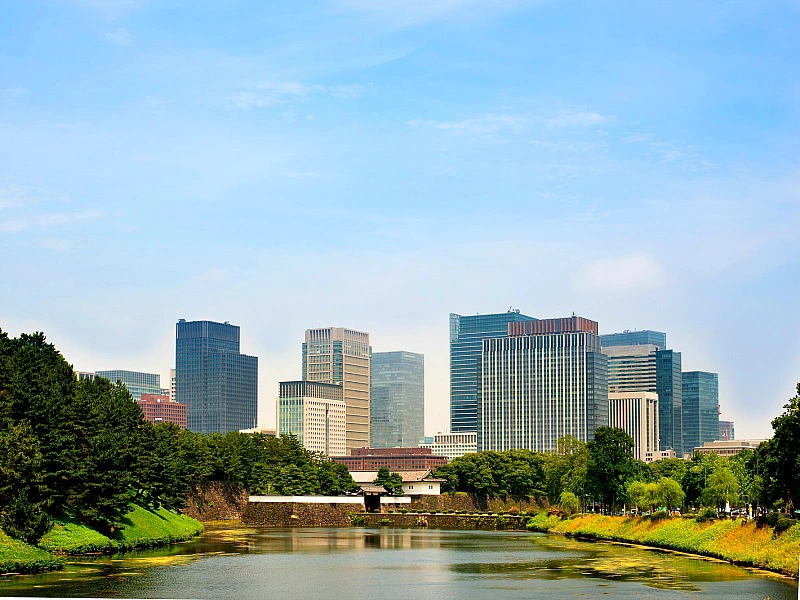 Tokyo uitzicht moderne stad