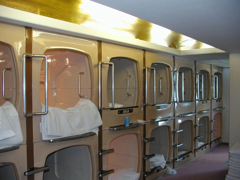 Osaka capsule hotel Japan