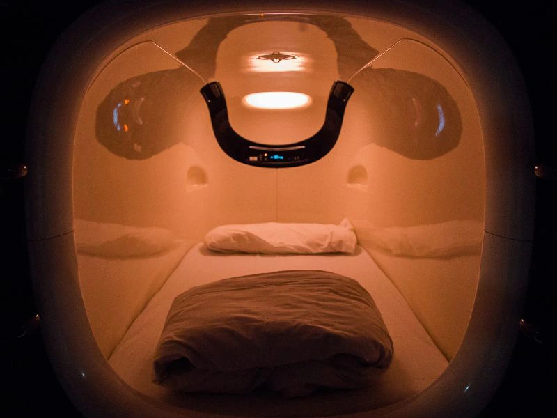 Osaka capsule hotel Japan