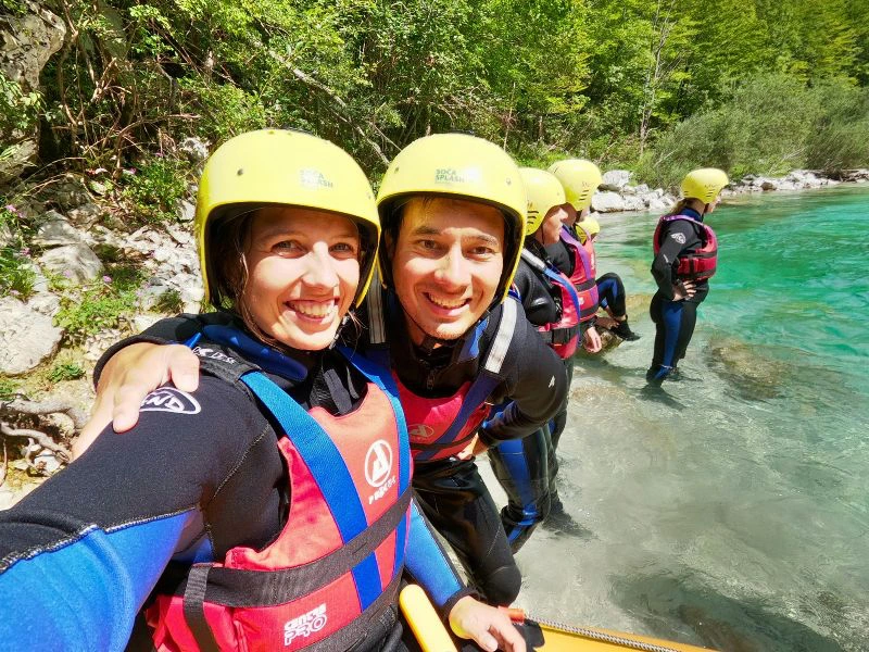 Raften in de Iya-vallei, Shikoku Japan