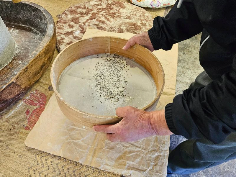 Soba bereiden in de Iya Vallei, Shikoko, Japan