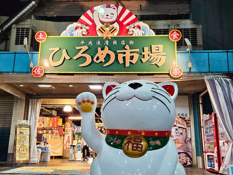 Hirome markt in Kochi, Japan