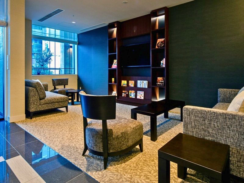 Hotel lobby in Matsuyama, Japan