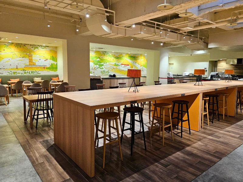 Hotel restaurant in Takamatsu, Shikoku Japan