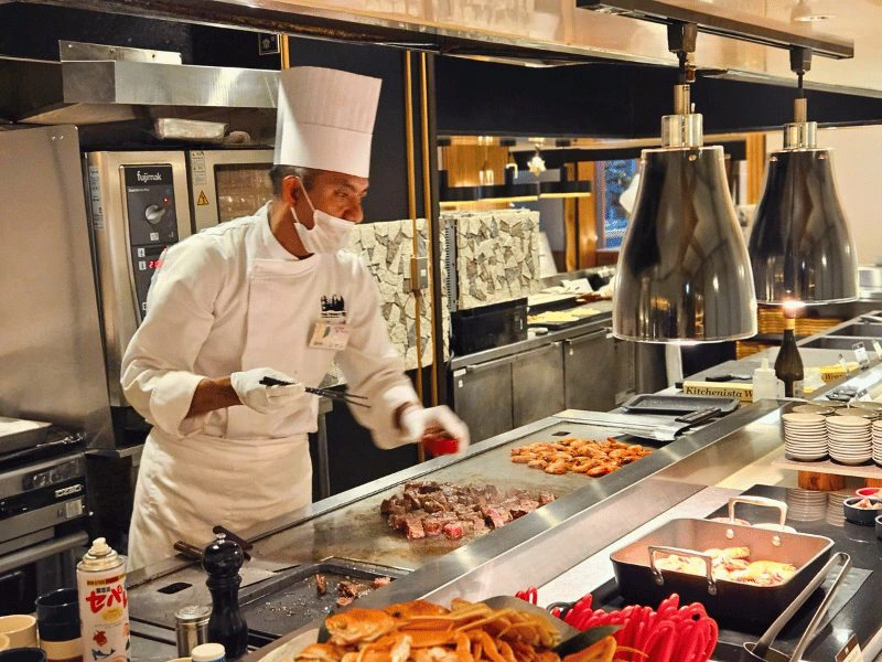 restaurant bij Lake Akan