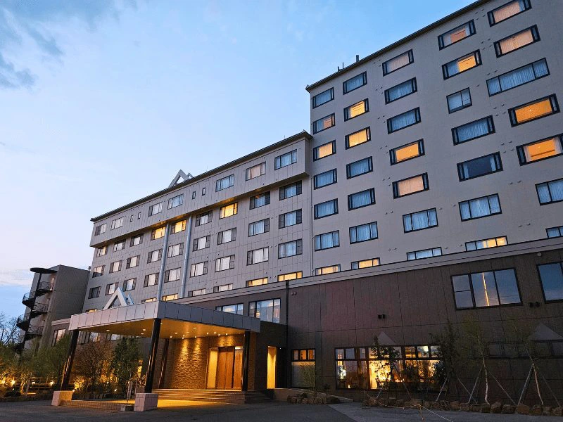 buitenkant hotel Shiretoko