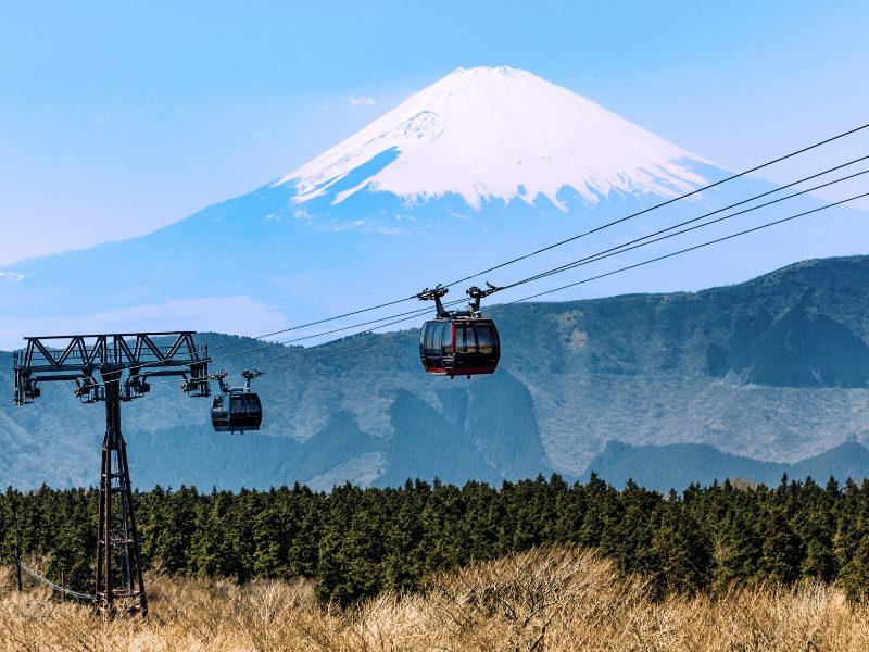 Naar de voet van Mount Fuji
