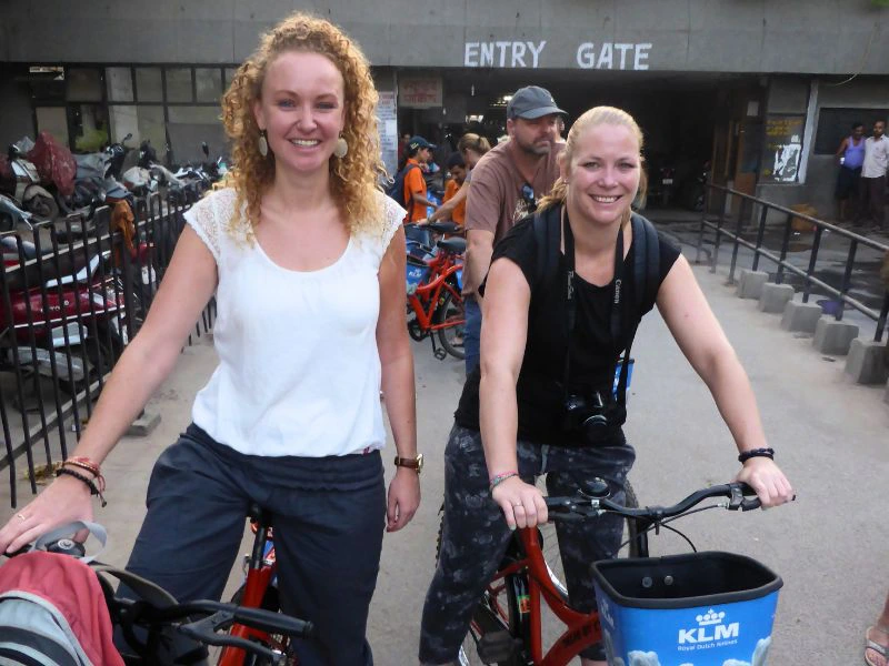 India Amritsar reizigers foto straat fiets tour