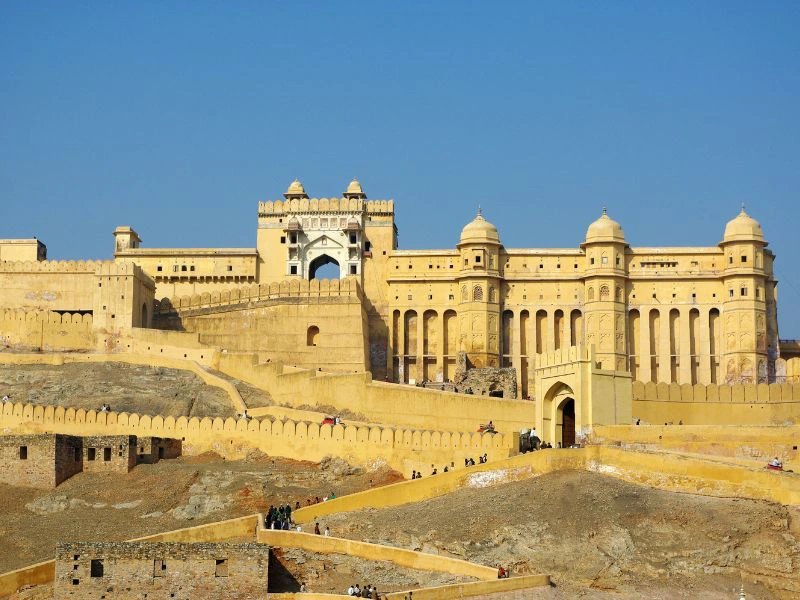 Amber fort bij Jaipur