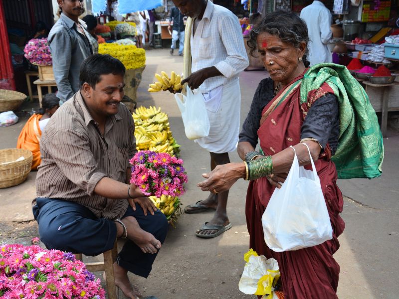 India Mysore lokale markt
