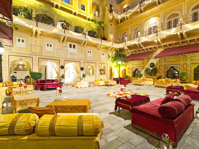 India Jaipur hotel Samode palace
