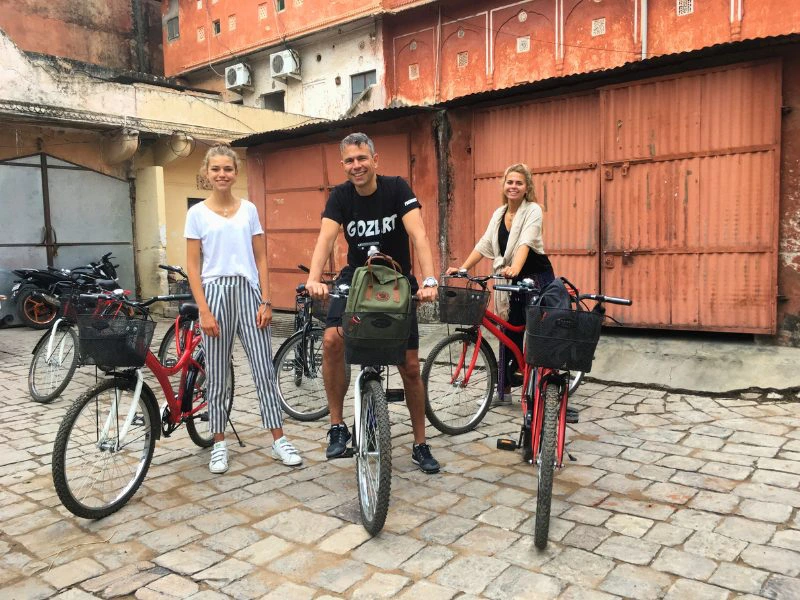 India jaipur biking tour fietsen cycle
