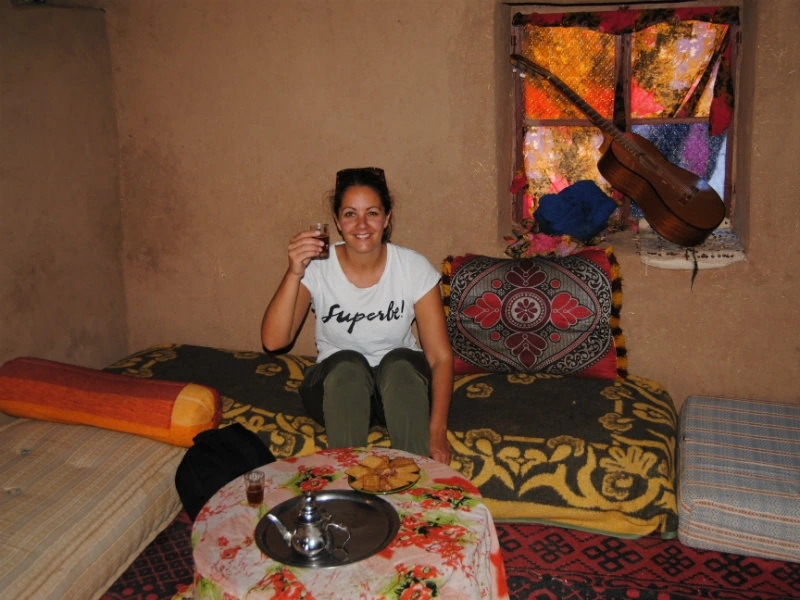 Thee drinken in Marokkaans huis