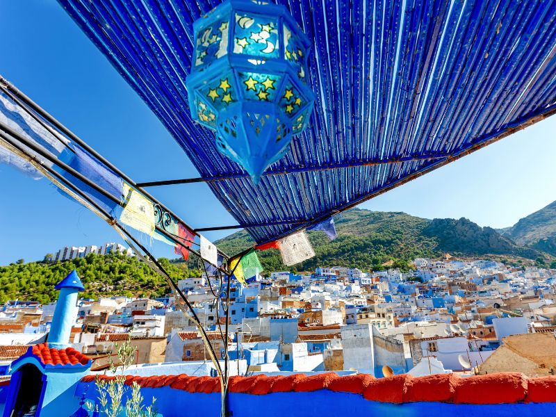 Chefchaouen uitzicht Marokko