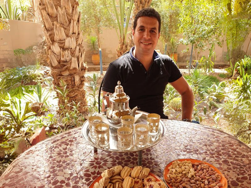 Thee drinken Marokko woestijnreis