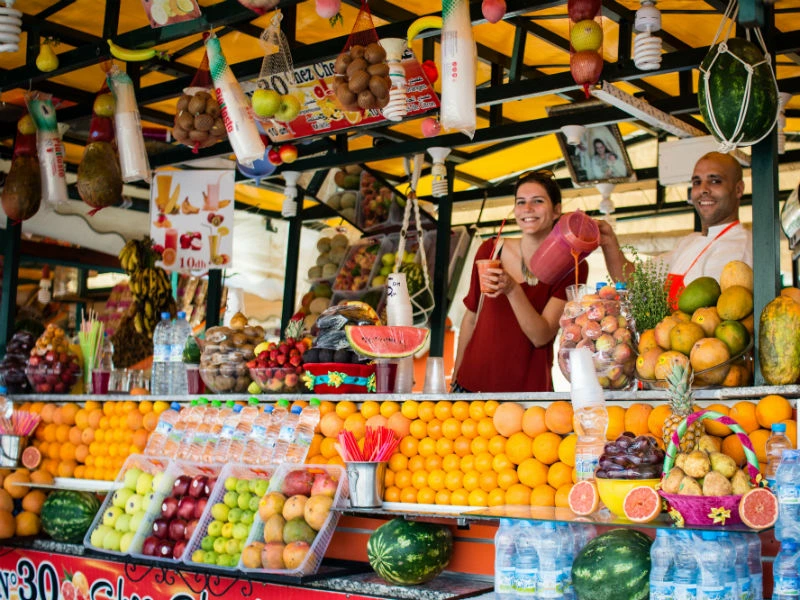 Marokko 8 dagen - Marktkraam