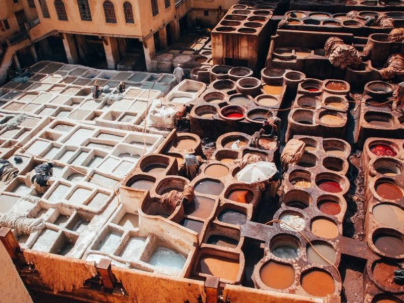 Waar ligt Fez in Marokko