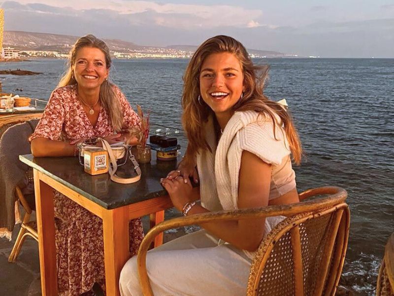 Mooi uitzicht bij strand restaurant in Taghazout