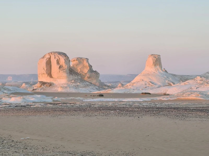 Witte woestijn overnachting Egypte
