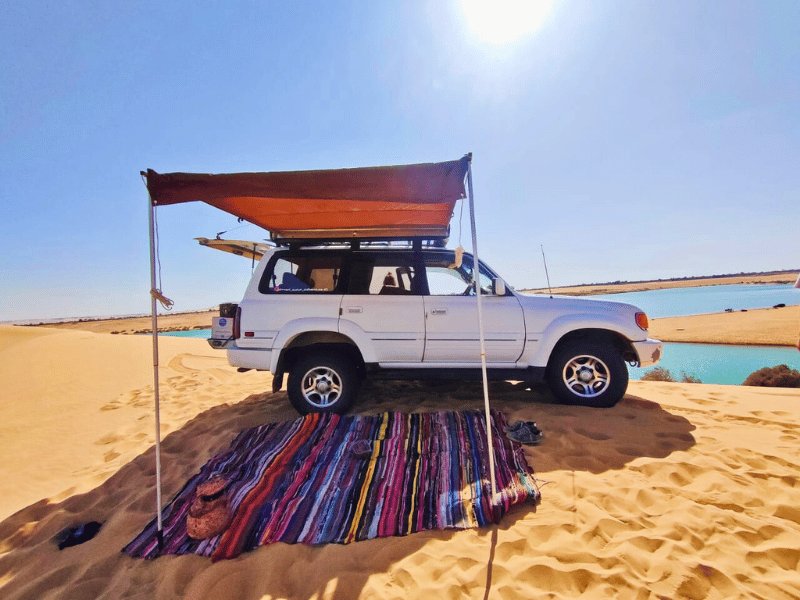 Witte woestijn overnachting Egypte