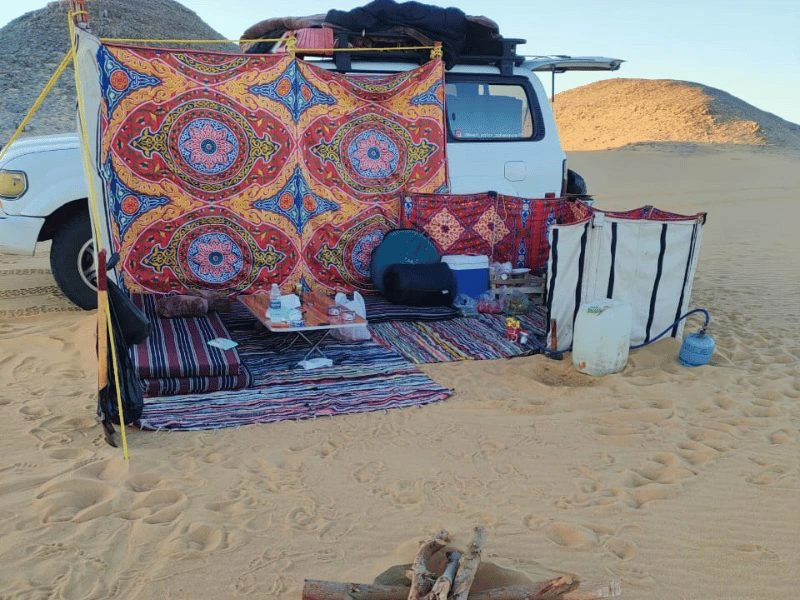 Witte woestijn overnachting Egypte