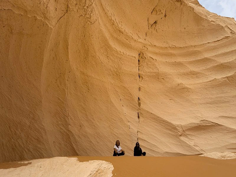 Witte woestijn overnachting Egypte