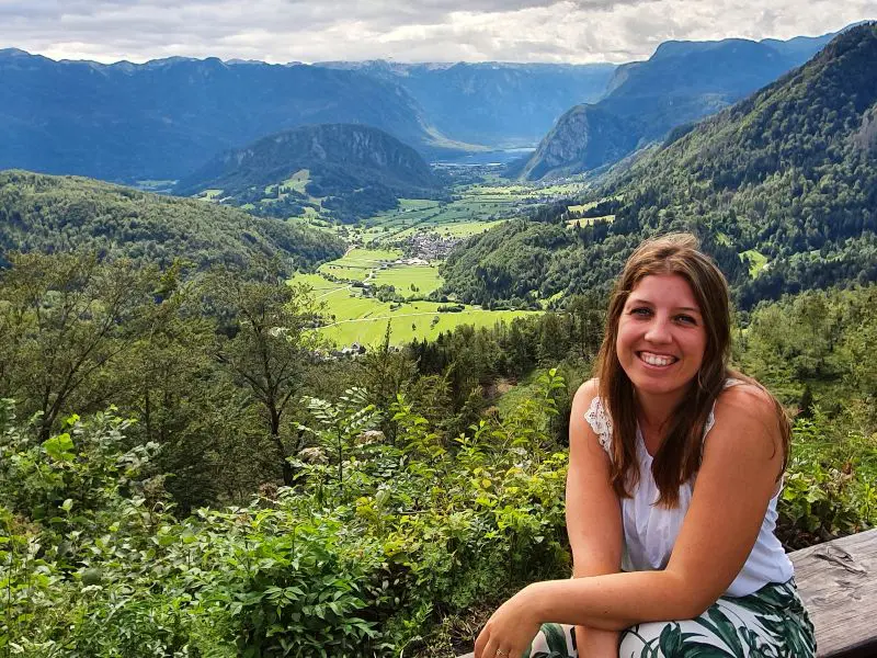 Slovenië Lake Bohinj uitzicht