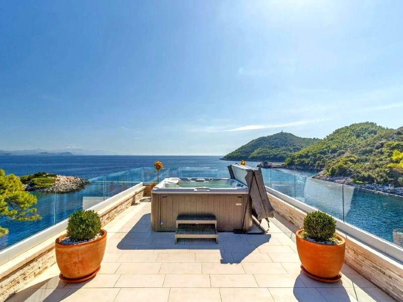 Jacuzzi hotel Mljet | Riksja Kroatië