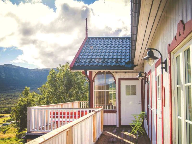 Terras bij het hotel in Dovrefjell